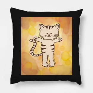 Happy Kitty cat Pillow