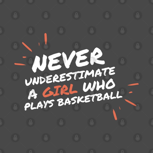 Never underestimate a girl who playbasketball by High Altitude