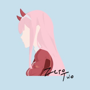 Darling in the Franxx//Zero Two - With Text T-Shirt