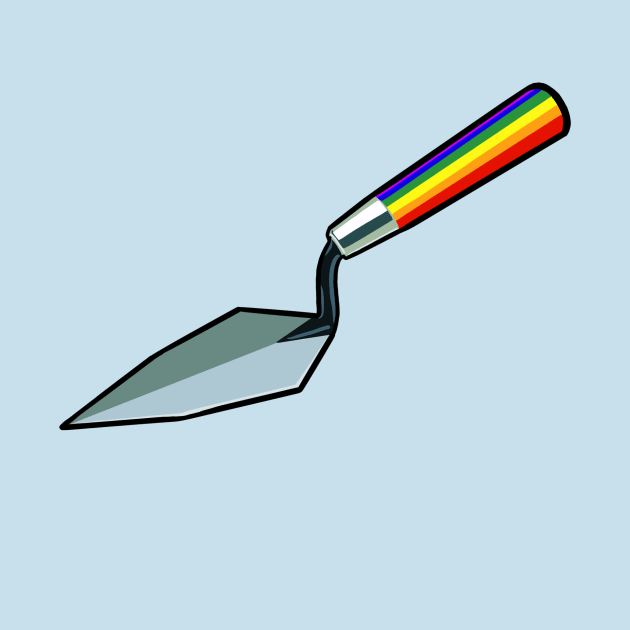 Rainbow Archaeology Trowel by Artsaeologist