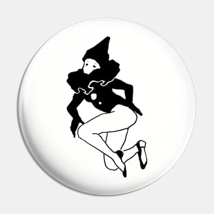 Leaping Pierrot Pin