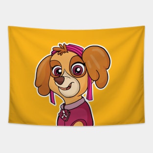 SKYE PAW PATROL FAN ART DESIGN Tapestry