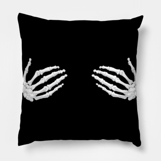 Halloween Womens Skeleton Hand in Front of the Chest