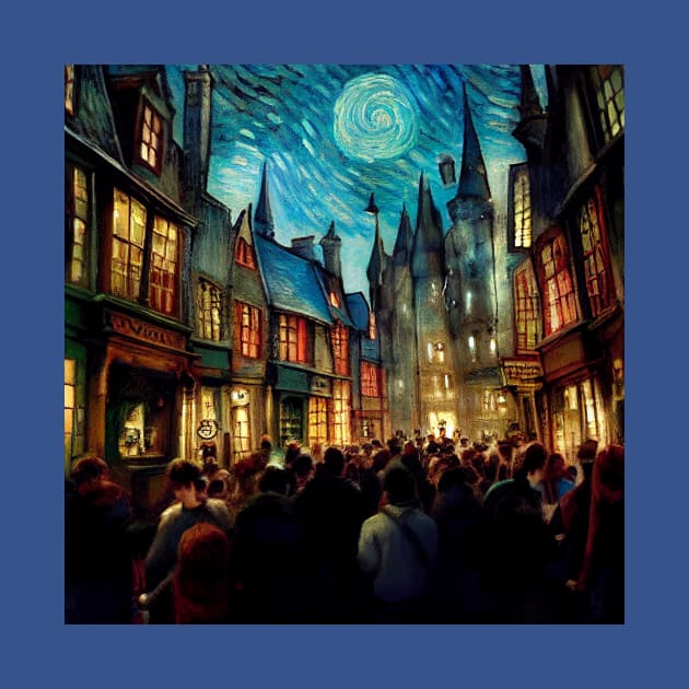 Starry Night in Diagon Alley by Grassroots Green