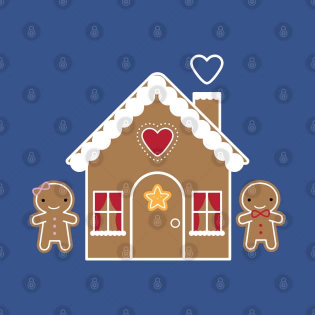 Kawaii Christmas Gingerbread House by marcelinesmith