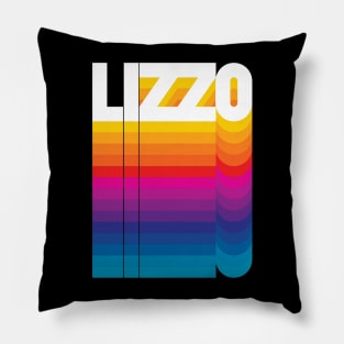 Retro Lizzo Proud Name Personalized Gift Rainbow Style Pillow