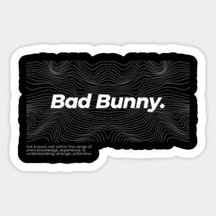 bad bunny , funny sticker  Sticker for Sale by Kiara3000