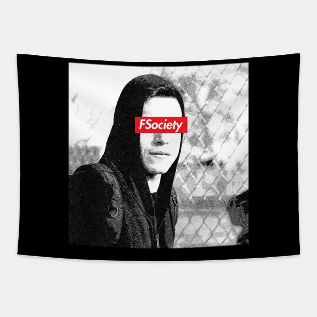 FSociety Elliot Supreme Tapestry by Aefe