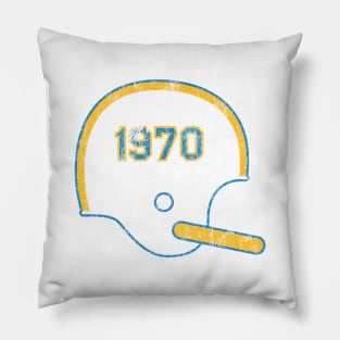 Los Angeles Chargers Year Founded Vintage Helmet Pillow