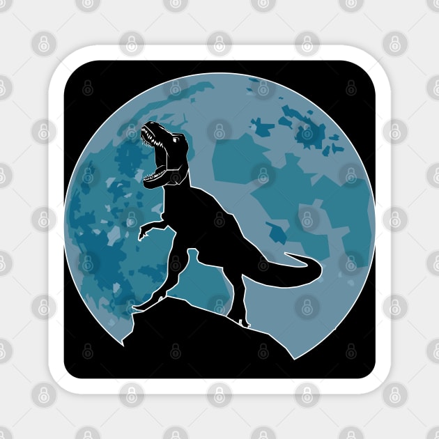 Howling to the moon Magnet by GilbertoMS