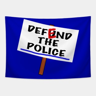 Defend The Police Tapestry