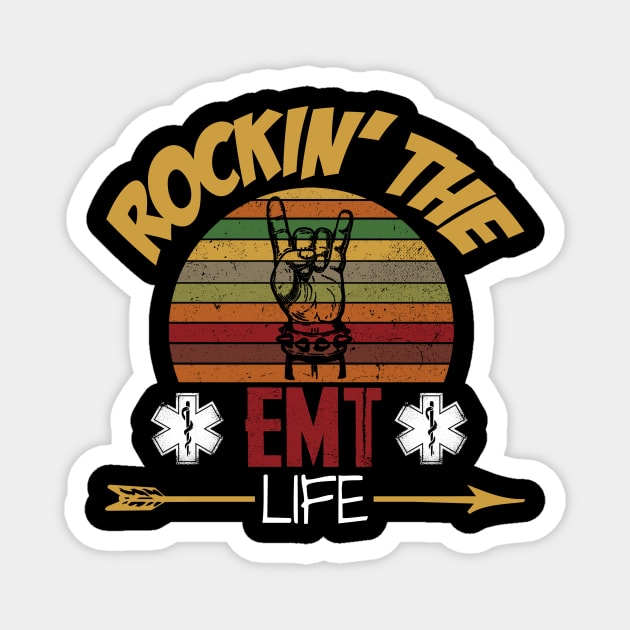 Rockin' The EMT Life Magnet by Ohooha