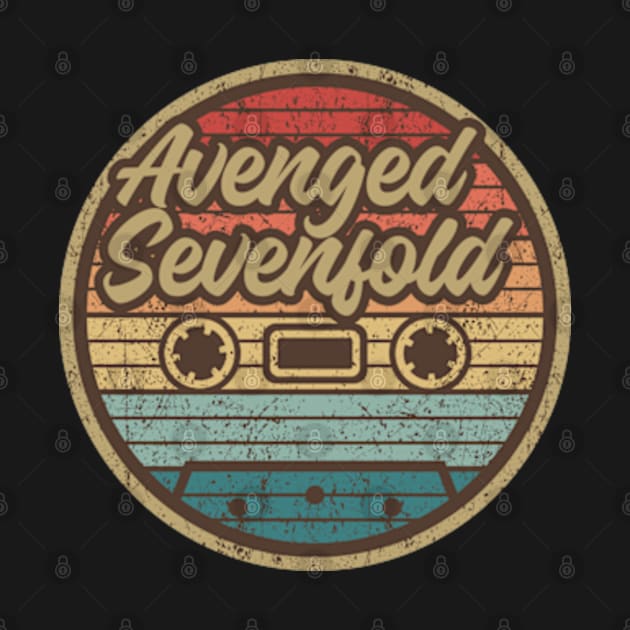 avenged sevenfold cassette retro circle by penciltimes