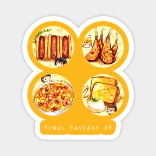 Final Fantasy XV The Boys' Favorite Foods Magnet