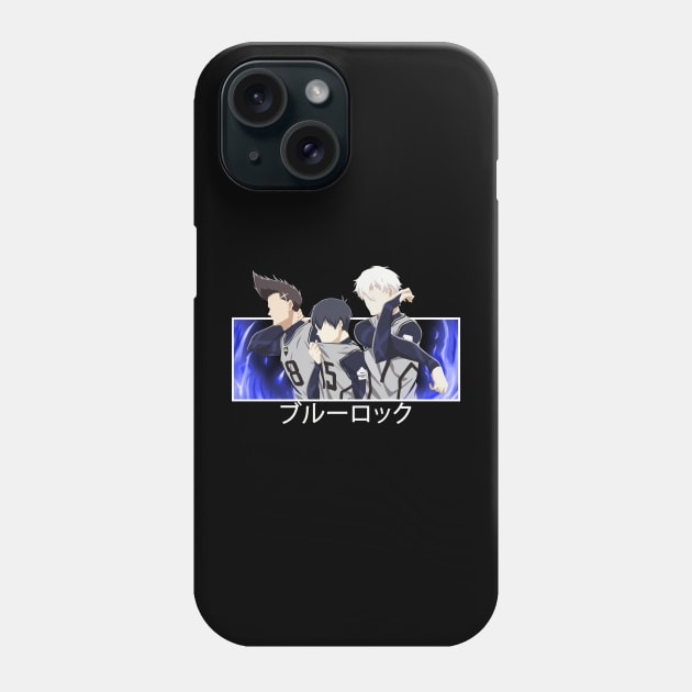 blue lock anime - Yoichi Isagi Baro and Nagi Phone Case by Abdoss