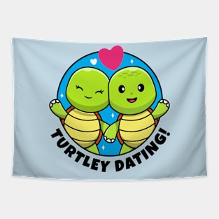 We're dating turtles (on light colors) Tapestry