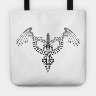 Sword an snakes Tote