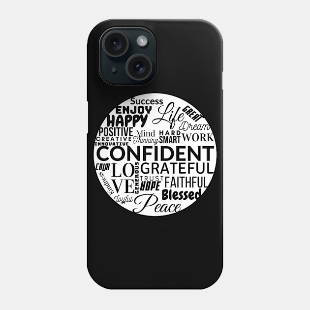 Circle of Positive Phone Case by PositiveGraphic