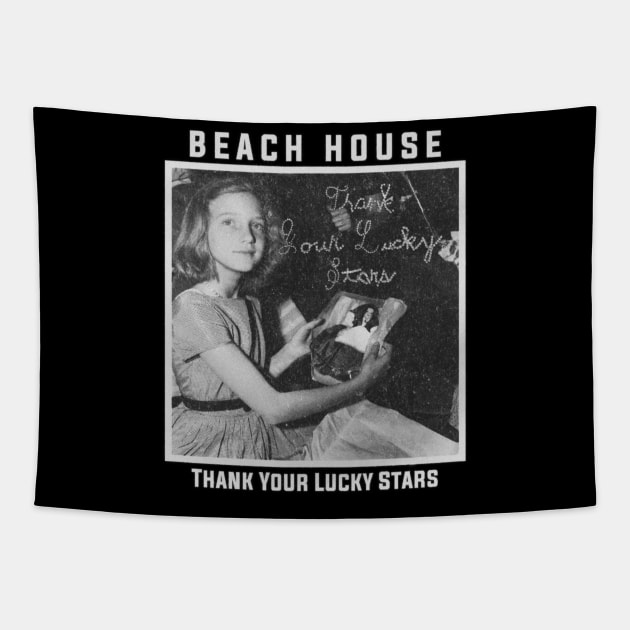 beach house cllasic art Tapestry by The Inspire Cafe