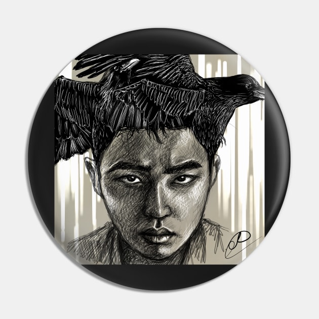 Kyungsoo (EXO) - Quoth the Raven Pin by dangerbeforeyou