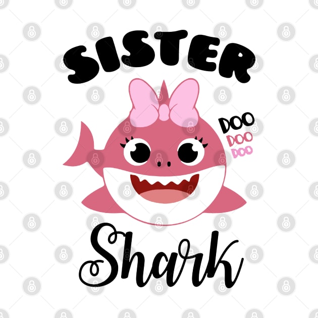 Cute Sister Shark by DAN LE