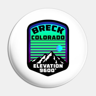 Ski Breck Colorado Skiing Breckenridge Pin