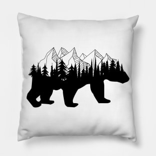 bear back mountain Pillow