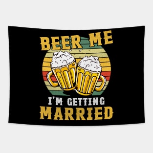 Vintage Beer Me I'm Getting Married Tapestry