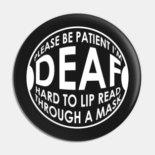 Deaf Awareness Social Distancing Pin