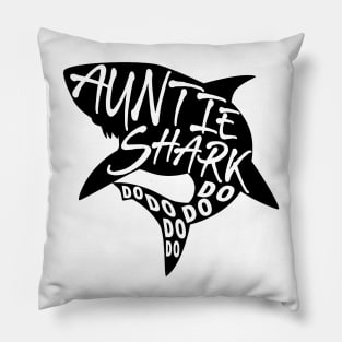 Auntie Shark (Baby Shark) - Minimal Lyrics Shirt Pillow