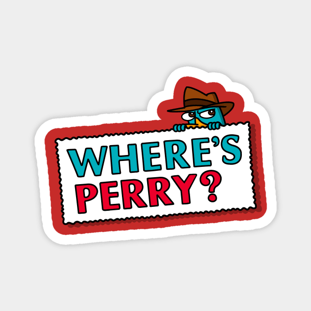 Where's Perry? Magnet by Raffiti