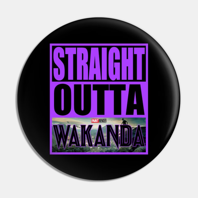 Straight Outta Wakanda Black Panther Namor Marvel MCU Pin by ArtIzMuzikForTheEyez