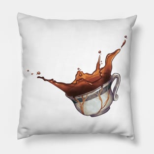 Kintsugi Teacup Pillow