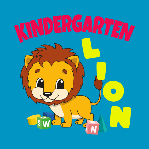 Kindergarten Lion Boys Gift by Foxxy Merch