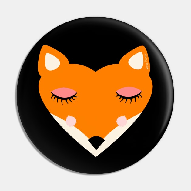 Cute Fox Pin by ellenaJ