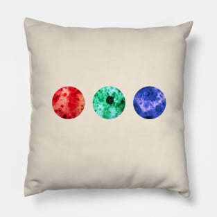 Three worlds RGB Pillow