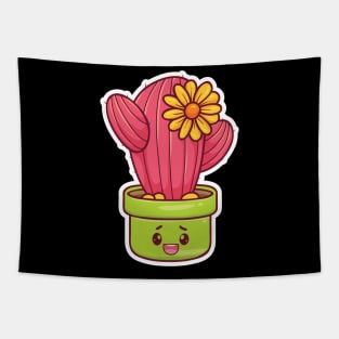 Kawaii Cactus Tapestry