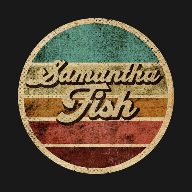 Tanatoraja, circle retro faded Samantha Fish by TANATORAJA.WISATA