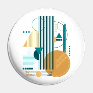 Abstract Geometric pattern modern Pin