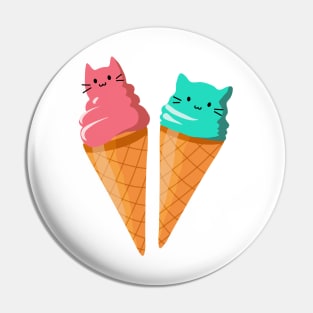 Ice Cream Cats Pin