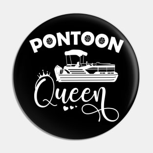 Pontoon Queen Shirt Funny Pontoon Boat Lover Girls Pin