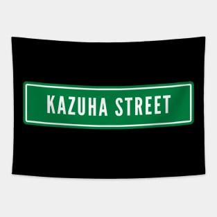 Kazuha Le Sserafim Street Sign Tapestry