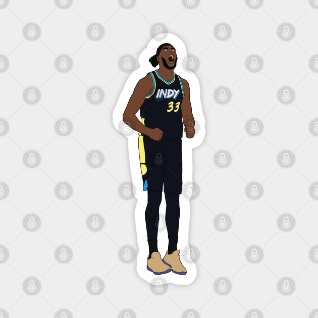 Myles Turner Hyped Minimal Magnet by whelmd