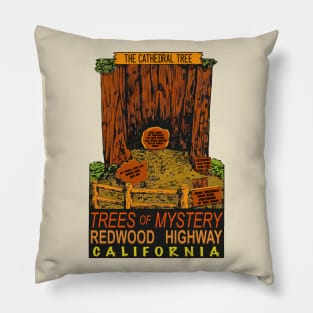 Trees of Mystery // Redwood California Pillow