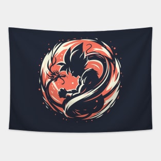 Silhoutte of Dragon Ball #015 Tapestry