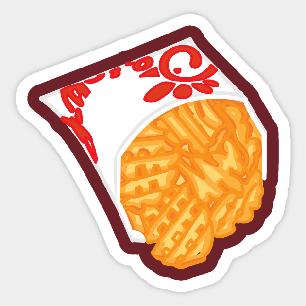 Waffle Fries Sticker Waffle Fries Sticker