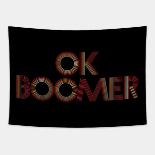 Ok Boomer Retro 1970s Disco Type Tapestry