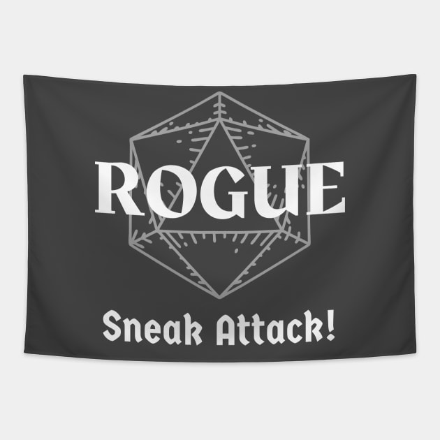 "Sneak Attack" DnD Rogue Class Print Tapestry by DungeonDesigns