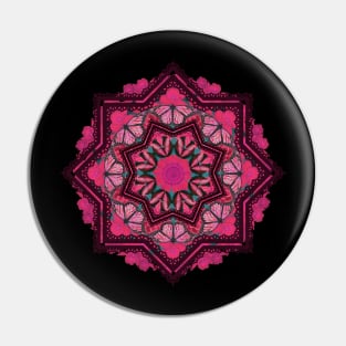 pink butterflies mandala Pin