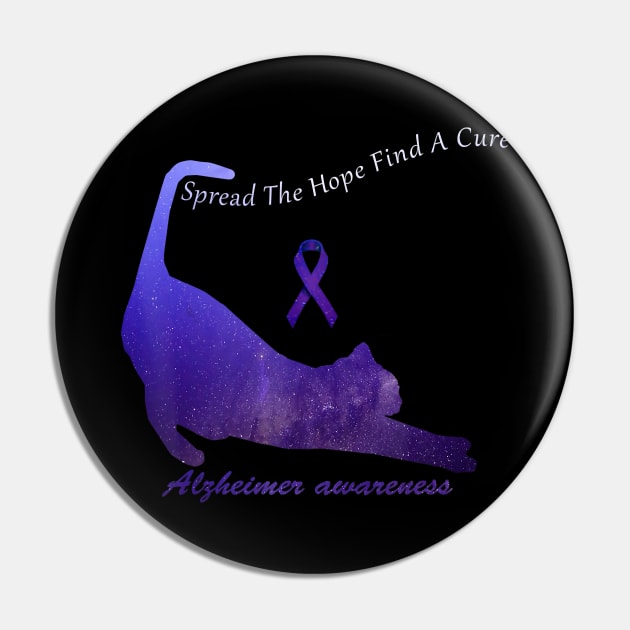 Alzheimer Awareness Spread The Hope Find A Cure Gift Pin by thuylinh8
